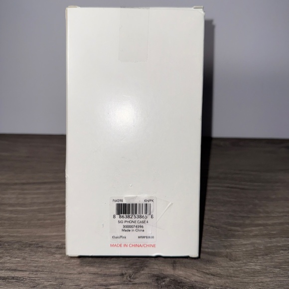Coach iPhone 4/4S Case NEW In Box F64398 Khaki/Pink - Picture 6 of 8